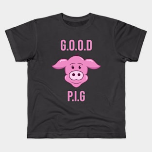 Good pig cartoon Kids T-Shirt